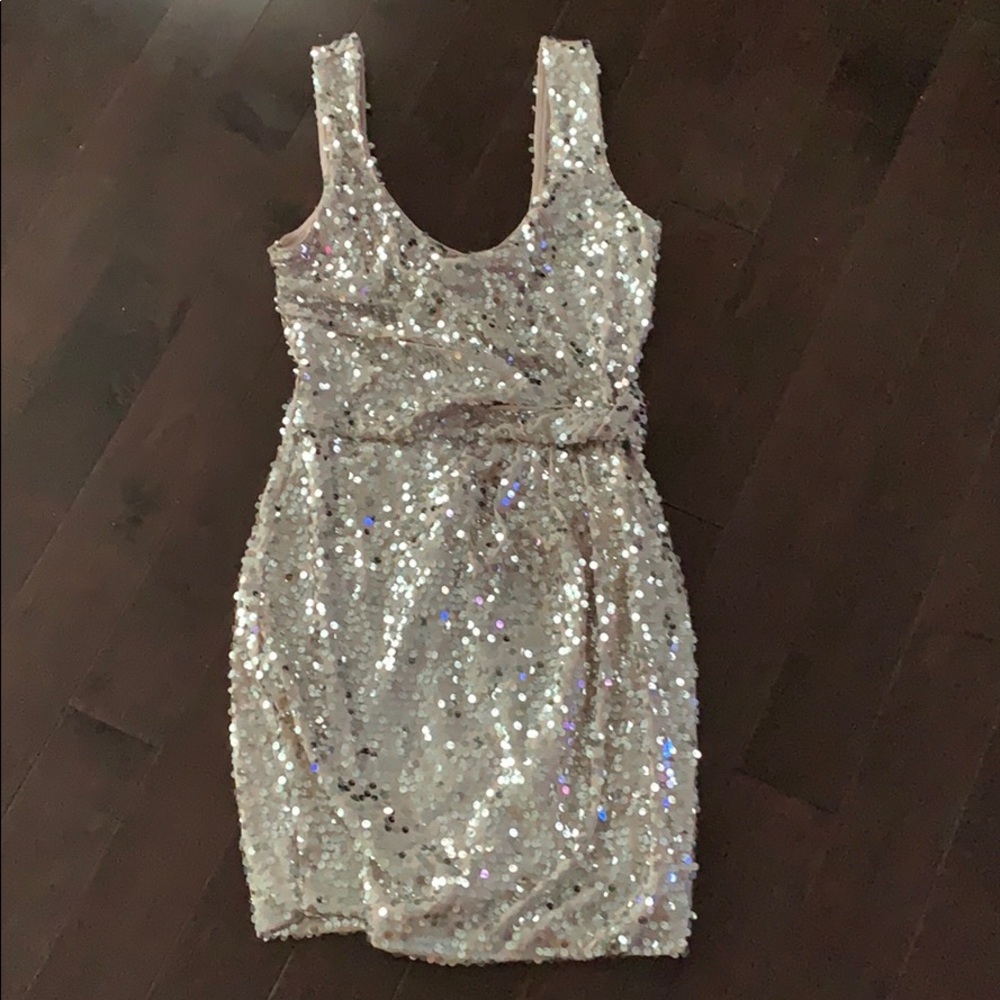 Sequin fitted dress